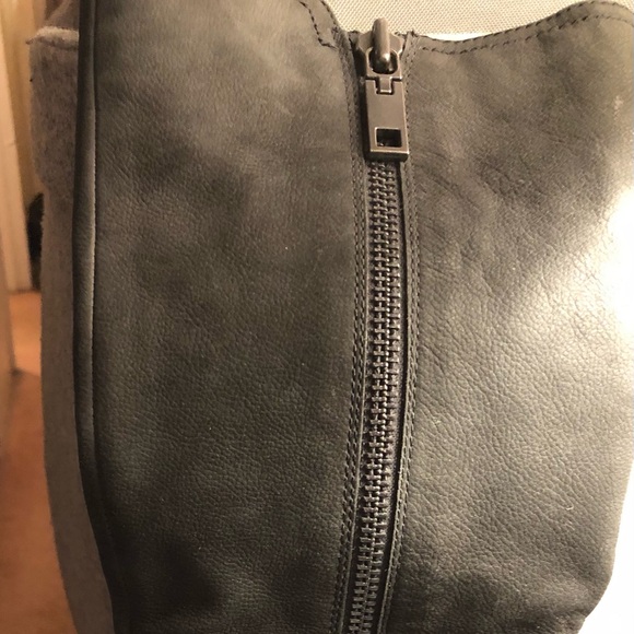 Aldo Knee high leather upper boot with side zipper. Size 6. - Picture 9 of 9